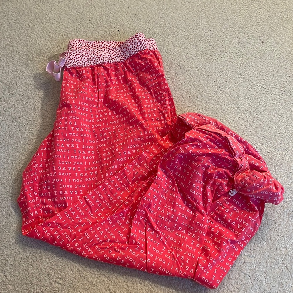 VICTORIA’S SECRET VINTAGE LOVE VALENTINES DAY PAJAMA PANTS